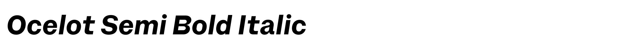 Ocelot Semi Bold Italic image